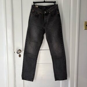 Levi's Dark Gray Straight leg 501 Jeans